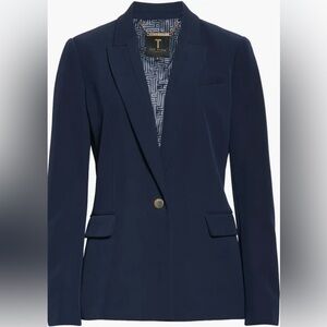 NWT TED BAKER Resa Dark Blue Slim Tailored Jacket SIze 4 (US 8-10)